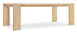 Hooker Furniture Retreat Rectangle Dining Table with 1-22in Leaf, light wood finish, sturdy wooden construction, and extendable design for flexible dining space.