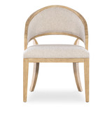 Hooker Furniture Retreat Cane Barrel Back Light Wood Chair - 2 per ctn/price each