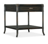 Hooker Furniture Retreat Pole Rattan Black Sand End Table