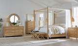 Hooker Furniture Retreat Camp Light Wood Stool Bed Bench