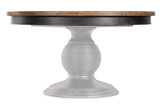 Hooker Furniture Americana Dark Wood Round Pedestal Dining Table w/1-22in leaf