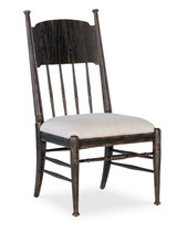 Hooker Furniture Americana Upholstered Seat Dark Wood Side Chair (2 per ctn/price ea)