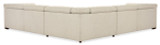 Hooker Furniture Savion Deux 5 Seat Fabric Sectional with Three Power Recliners and Six Power Headrests