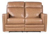 Hooker Furniture Twain Zero Gravity Fawn Power Loveseat with Power Headrest and Lumbar