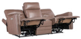 Hooker Furniture Twain Zero Gravity Umber Power Sofa with Power Headrest and Lumbar