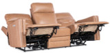 Hooker Furniture Twain Zero Gravity Fawn Power Sofa with Power Headrest and Lumbar