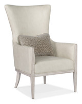 Hooker Furniture Kyndall Guiltless Taupe Club Chair with Accent Pillow