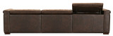 Hooker Furniture Savion Deux 3 Seat West Saddlewood Sofa with Two Power Recliners and Three Power Headrests