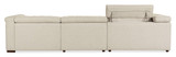 Hooker Furniture Savion Deux 5 Seat Fabric Sectional with Three Power Recliners and Six Power Headrests