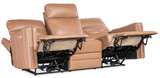 Hooker Furniture Twain Zero Gravity Fawn Power Sofa with Power Headrest and Lumbar