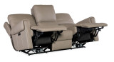 Hooker Furniture Somers Somers Dark Taupe Power Sofa w/Power Headrest