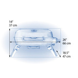 TravelQ™ 240 Portable Propane Gas Grill in Blue