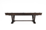 C.L. Bailey Skylar Pool Table in Graphite, modern billiard table with sleek dark gray finish and sturdy wooden legs.