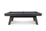 Doc & Holliday George Slate Pool Table in Marble Grey, modern pool table with a sleek slate surface and wooden legs.