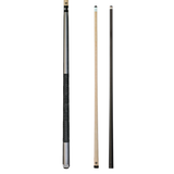 Pure X Matte Silver Cue with MZ Grip 2 Shaft Bundle