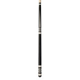 Players Black and White Cue with Leather Embossed Wrap