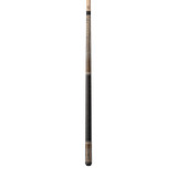 Lucasi Custom Matte Grey Maple & Bocote/White Recon Cue with Leather Wrap