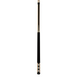 Lucasi Custom Carom Premium Black Birdseye Maple with Abalone Wrapless Cue