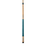 Lucasi Custom Walnut Birdseye & Aquamarine/Off-White Wrapless Cue