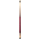 Lucasi Custom Purple Stained & Natural Super Birdseye Wrapless Cue