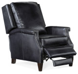 Hooker Furniture Kato Leather Swivel Chair w/ Dark HOH