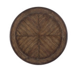 Hooker Furniture Rhapsody 60 in. Round Dining Table, top view showcasing the wood grain and circular design