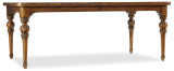 Hooker Furniture Tynecastle Rectangle Leg Dining Table with Two 18'' Leaves