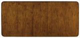 Hooker Furniture Tynecastle Rectangle Leg Dining Table with Two 18'' Leaves, wooden dining table with a warm brown finish and rounded corners.