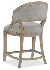 Hooker Furniture Boheme Garnier Barrel Back Counter Stool