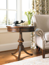 Hooker Furniture Round Pedestal Accent Table