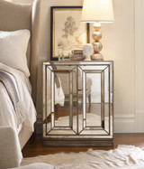 Hooker Furniture Sanctuary Two-Door Mirrored Nightstand - Visage