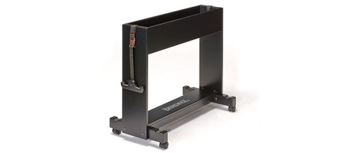 Brunswick Billiards Table Tennis Conversion Top Caddy in Black, for CT7 & CT8 Conversion Tops, with a sturdy black frame and adjustable features.