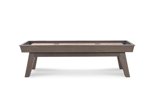 George Shuffleboard Table by Doc & Holliday in Glazed Pearl with maple playfield and recessed scoring