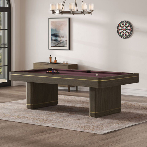 Deco Slate Pool Table | Brushed Greige | FREE Install | Plank & Hide ...