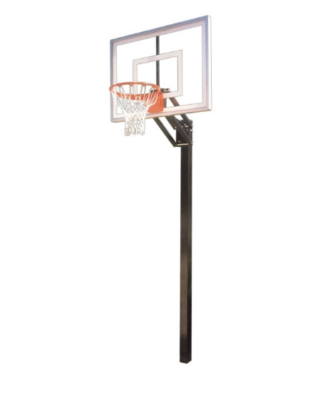 First Team Inc First Team Champ Adjustable Basketball Hoop, freestanding basketball goal with backboard and hoop for outdoor play.