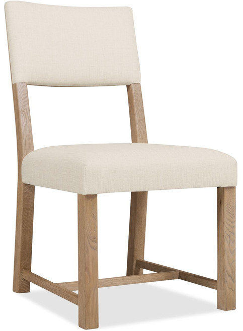 Hooker Furniture Driftwood Upholstered Light Wood Side Chair
