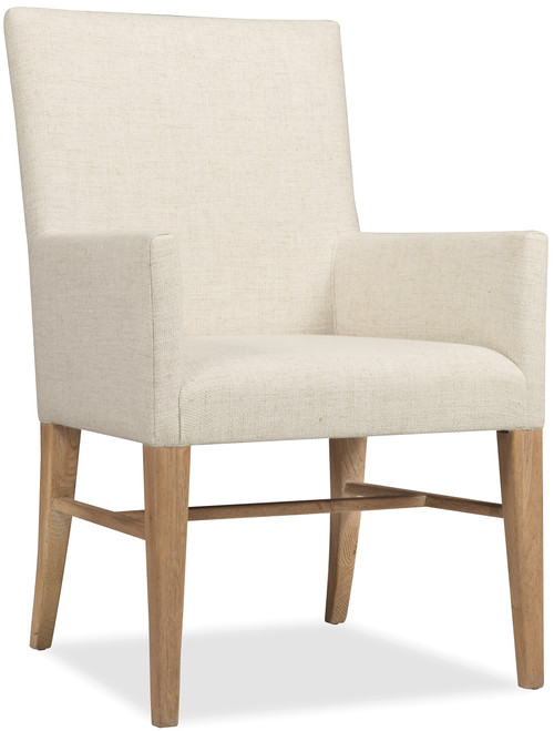 Hooker Furniture Driftwood Upholstered Light Wood Arm Chair