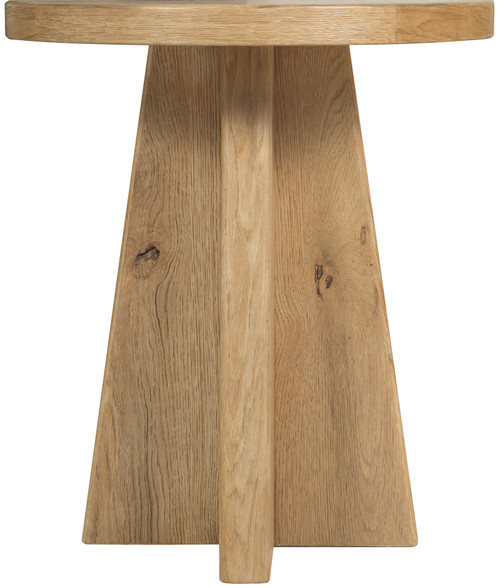 Hooker Furniture Driftwood Round Light Wood End Table