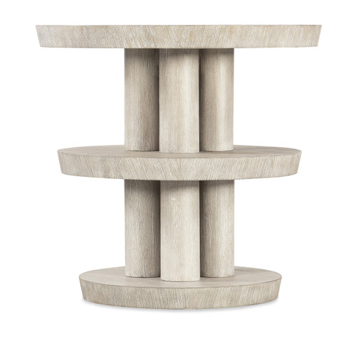 Hooker Furniture Modern Mood Light Wood Round Side Table