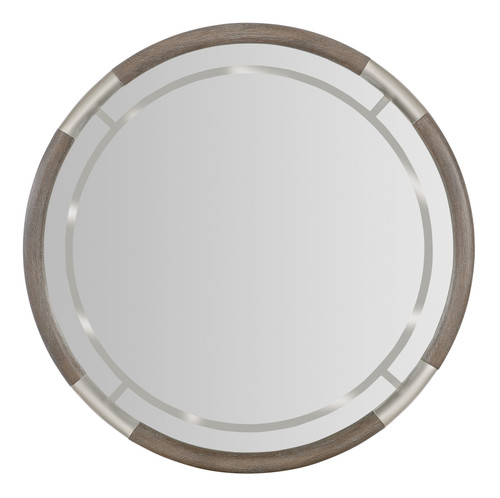 Hooker Furniture Modern Mood Dark Wood Round Mirror