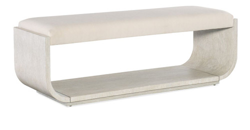 Hooker Furniture Modern Mood Light Wood Bed Bench
