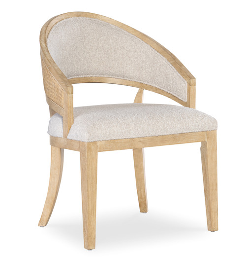 Hooker Furniture Retreat Cane Barrel Back Light Wood Chair - 2 per ctn/price each