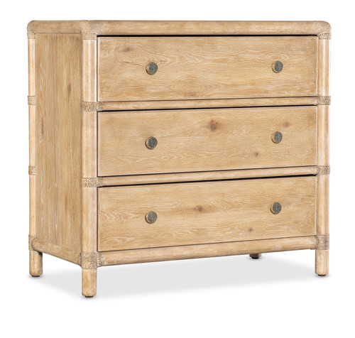 Hooker Furniture Retreat Pole Rattan Light Wood Nightstand