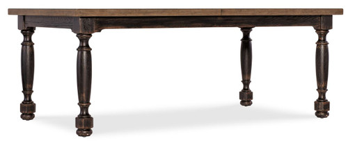 Hooker Furniture Americana Dark Wood Leg Dining Table w/1-22in leaf