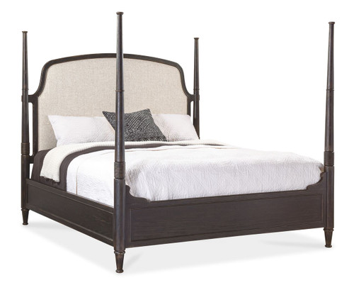 Hooker Furniture Americana Queen Upholstered Poster Bed