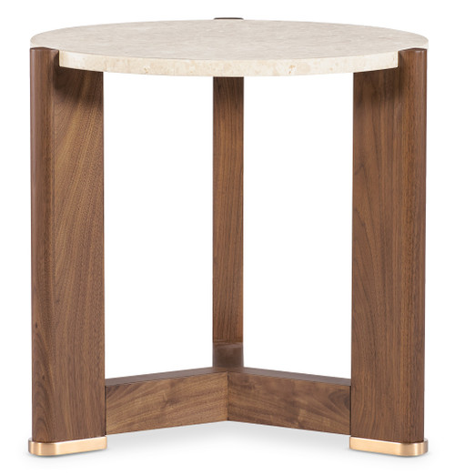 Hooker Furniture Eleana Light Caramel Walnut Round End Table