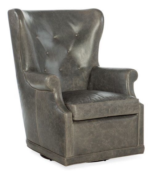 Hooker Furniture Mai Wing Bellaire Graige Swivel Club Chair
