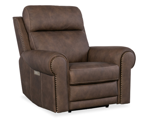 Hooker Furniture Duncan Kalahari Bark Power Recliner w/Power Headrest & Lumbar