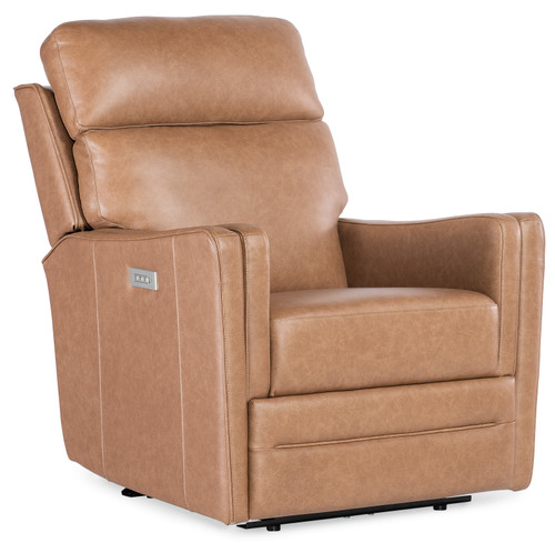 Hooker Furniture Twain Zero Gravity Fawn Power Recliner with Power Headrest and Lumbar