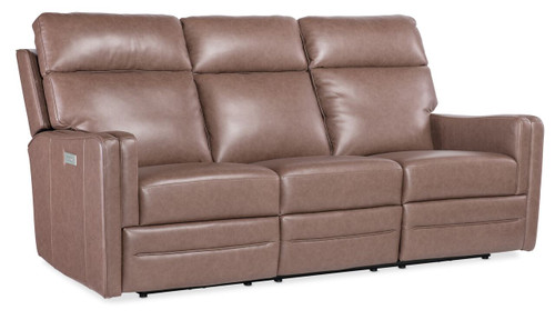 Hooker Furniture Twain Zero Gravity Umber Power Sofa with Power Headrest and Lumbar
